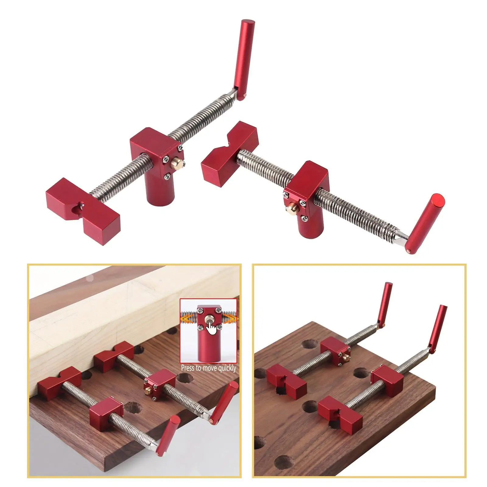 Woodworking Table Clamp DIY Fixture Vise Benches Joinery Metal Clamping Tool Kits Fast Fixed Clip Clamps Quick Fixing Clamp 4