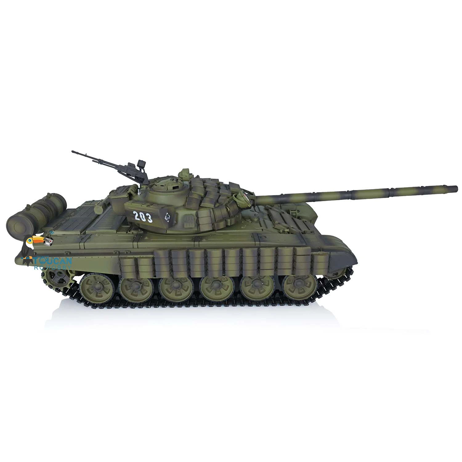 NEW Heng Long Military War RC Tank 1/16 7.0 Russia T72 3939 Red Eyes Wireless Off-road 360° Rotation Electric Army Toys TH20564 2