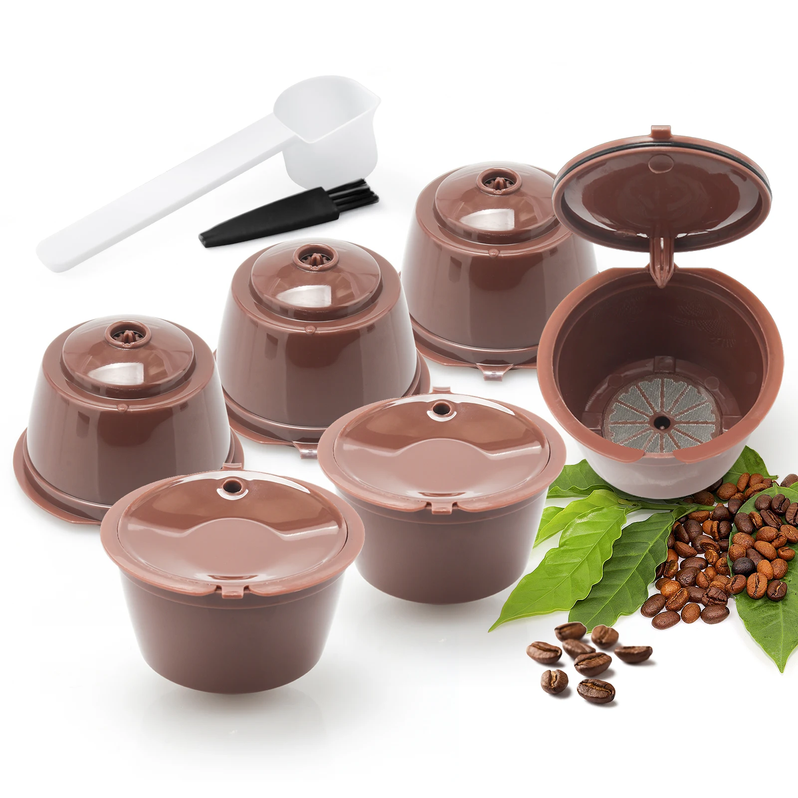 Reusable Coffee Capsule for Dolce Gusto Machine Refillable Coffee Capsule Filter Cup Kit Dispenser Pod 1-10PCS reusable coffee capsules