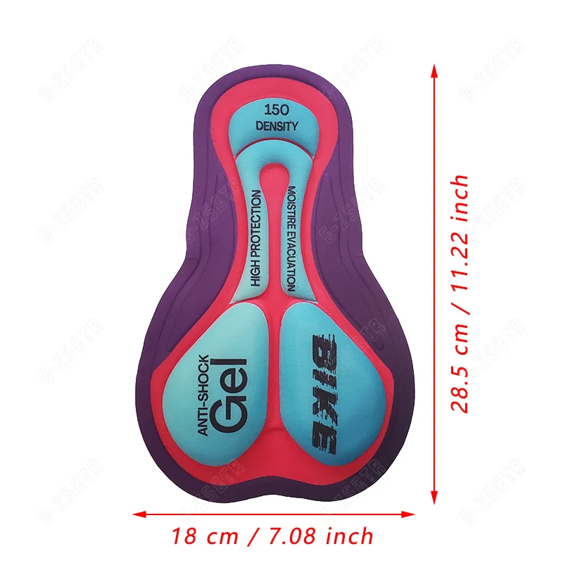 Women Cycling Gel Pad 9D Shockproof Cushioned Pad Breathable Hole Riding Base Cushion 12D 19D 20D Moto Silicone Gel cycling gel pad