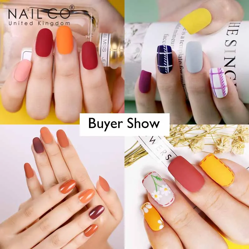 NAILCO 10ml Transparent Velvet Top Coat Gel Polish Nail Art Matte Top Base Semi Permanent Gel Varnish Blooming Coat No Wipe