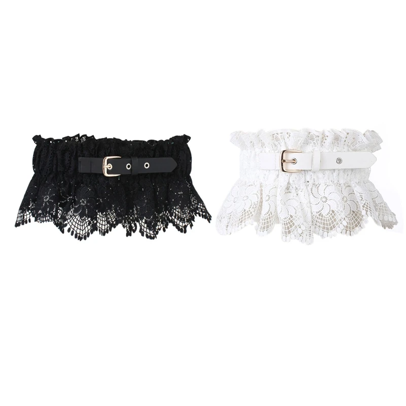 

Elastic Floral Decor Lift Up Female Waist Corset Wide Polyester Women Waistband