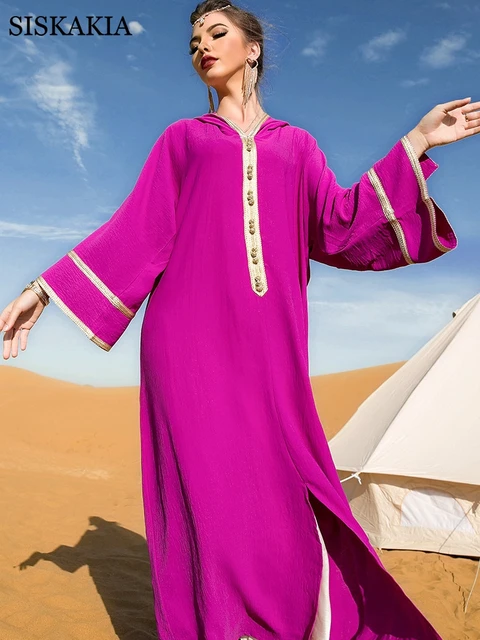 Hooded Dress Robe Turkey Femme Muslim Fashion Abaya Dubai 2022 Dress For Women Moroccan Kaftan Islamic Jalabiya Eidbiya Eid 2022 6