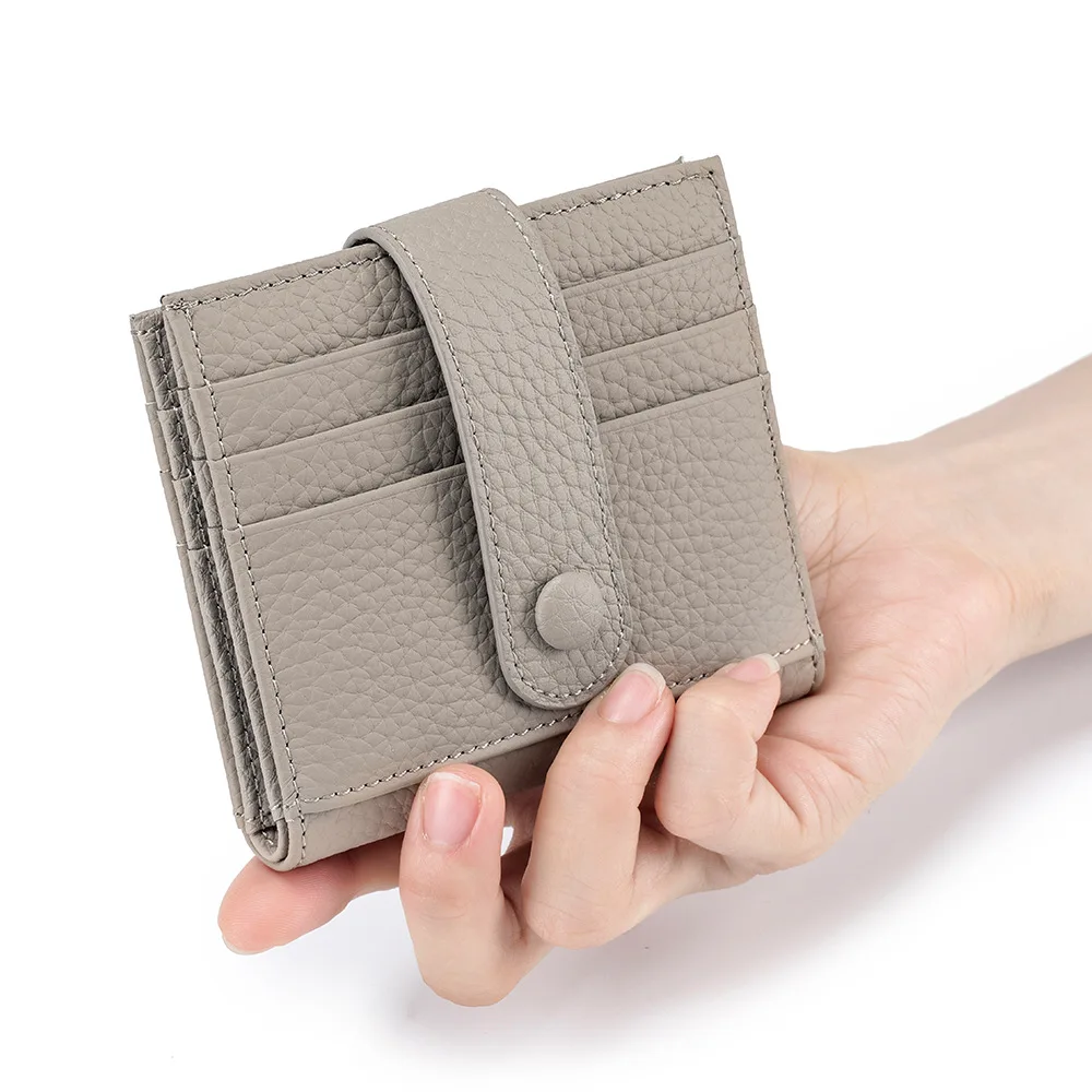 

New Women Genuine Leather Card Holders Female Cowhide Wallets Fashion Small Purses Cute Wallet Coin Bags Clutch