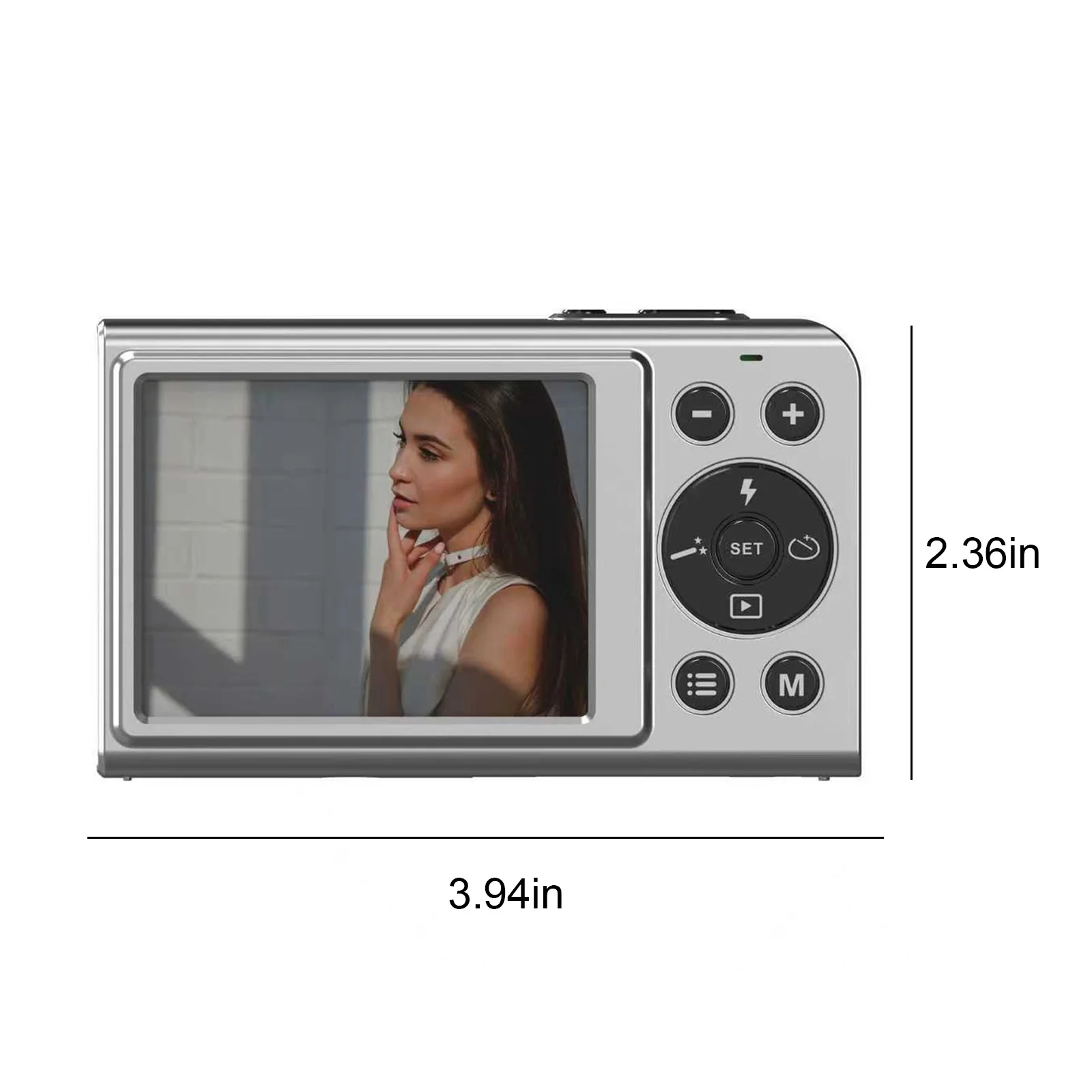 5K 80MP 컴팩트 사진 카메라, 2.8인치 화면, 브이로그 카메라, 16배 디지털 줌, 초보자, 십대, 성인에게 이상적