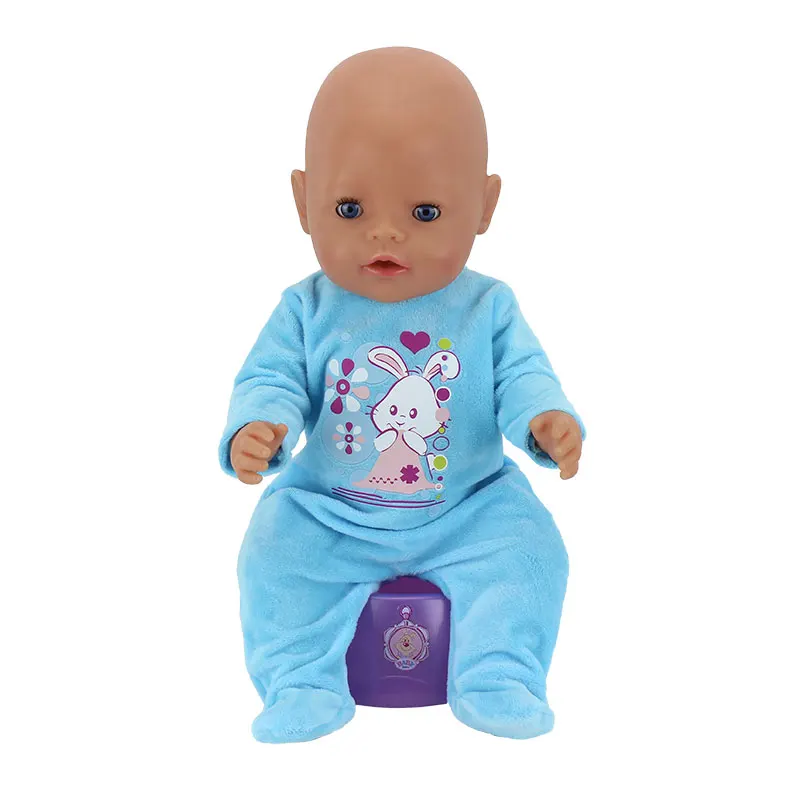 New Doll Jump Suits For 43cm Baby Doll 17 inch Reborn Baby Dolls Clothes And Accessories 6