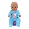 New Doll Jump Suits For 43cm Baby Doll 17 inch Reborn Baby Dolls Clothes And Accessories 6