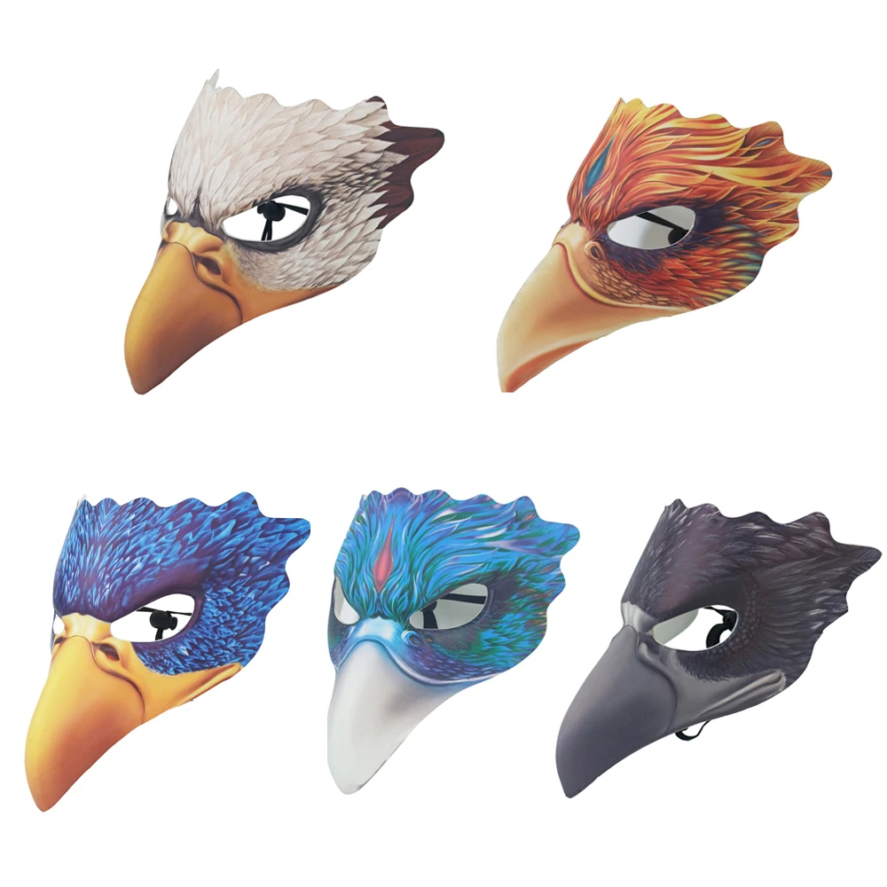 

Новинка Аксессуары птица искусственный костюм головной убор Косплей вечеринка наряд ворона Орл фотография Обложка