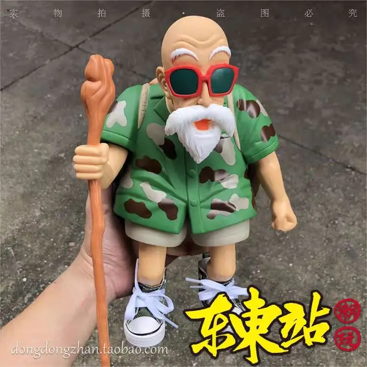 

Dragon Ball Anime Action Figure Movable Joint Kame Sennin Master Roshi Hawaiian Style Pvc Model Desktop Decorations Toy christma