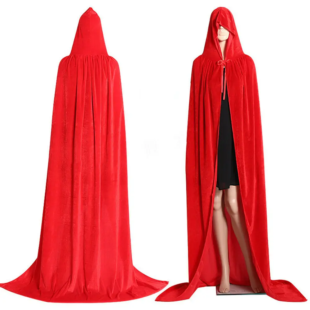 Capa con capucha de bruja pirata Vintage Medieval para mujer, Poncho de  terciopelo gótico Steampunk, abrigos, capa de Cosplay para fiesta de  Carnaval y Halloween – Los mejores productos en la tienda