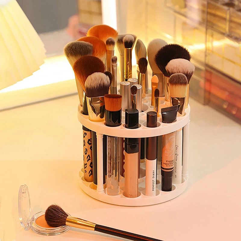 Cosmetic Multifunction Large-Capacity For Make-up Brush Storage Box Table Organizer Make Up Tools Pen Storage Holder 5
