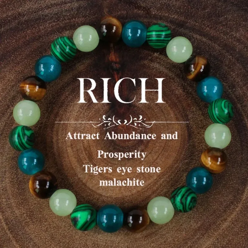 Womens Bohemian Tiki Bracelet with Tiger Eye Stone for Teachers Day