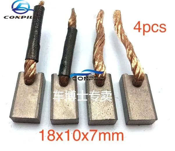 4pcs 18x10x7mm for Xiali car starter motor carbon brush electric brush car generator carbon brush