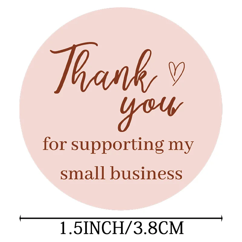 30-500Pcs Greeting Tags Thank You For Your Order Kraft Paper Card Shop Gift Decoration Sticker Wedding Small Business Invitation