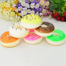 

5CM Soft Mini Donut Cone Squishy Slow Rising Cell Phone Straps Bread Scented Charms Kids Toys Color Random