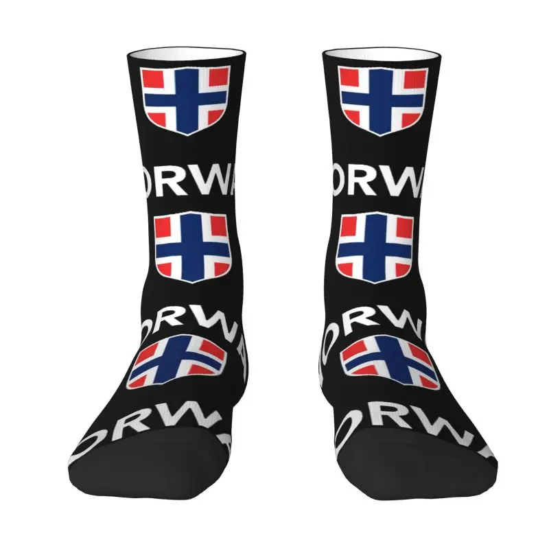 

Fashion Norway Flag Socks Men Women Warm 3D Print Norwegian Flag Football Sports Socks