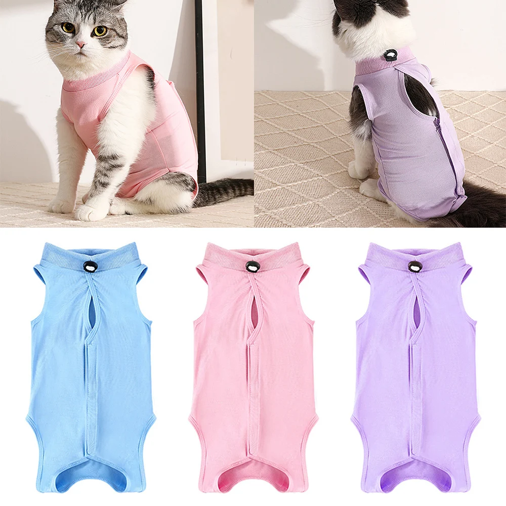 Cat Vest Surgery Wound Protect Pet Shirt Postpartum Pet Clothes Puppy  Kitten Cat Clothes Pet Recovery Suit DIY Cats Clothing - AliExpress, image size:1000x1000