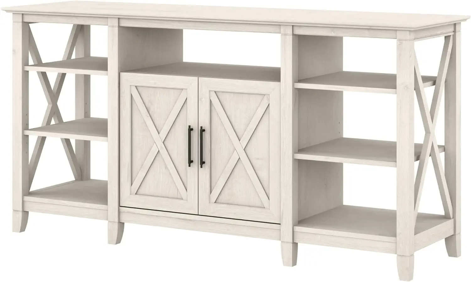 

Bush KWV160LW-03 Key West Tall TV Stand, Linen White Oak, Screens up to 65-Inch