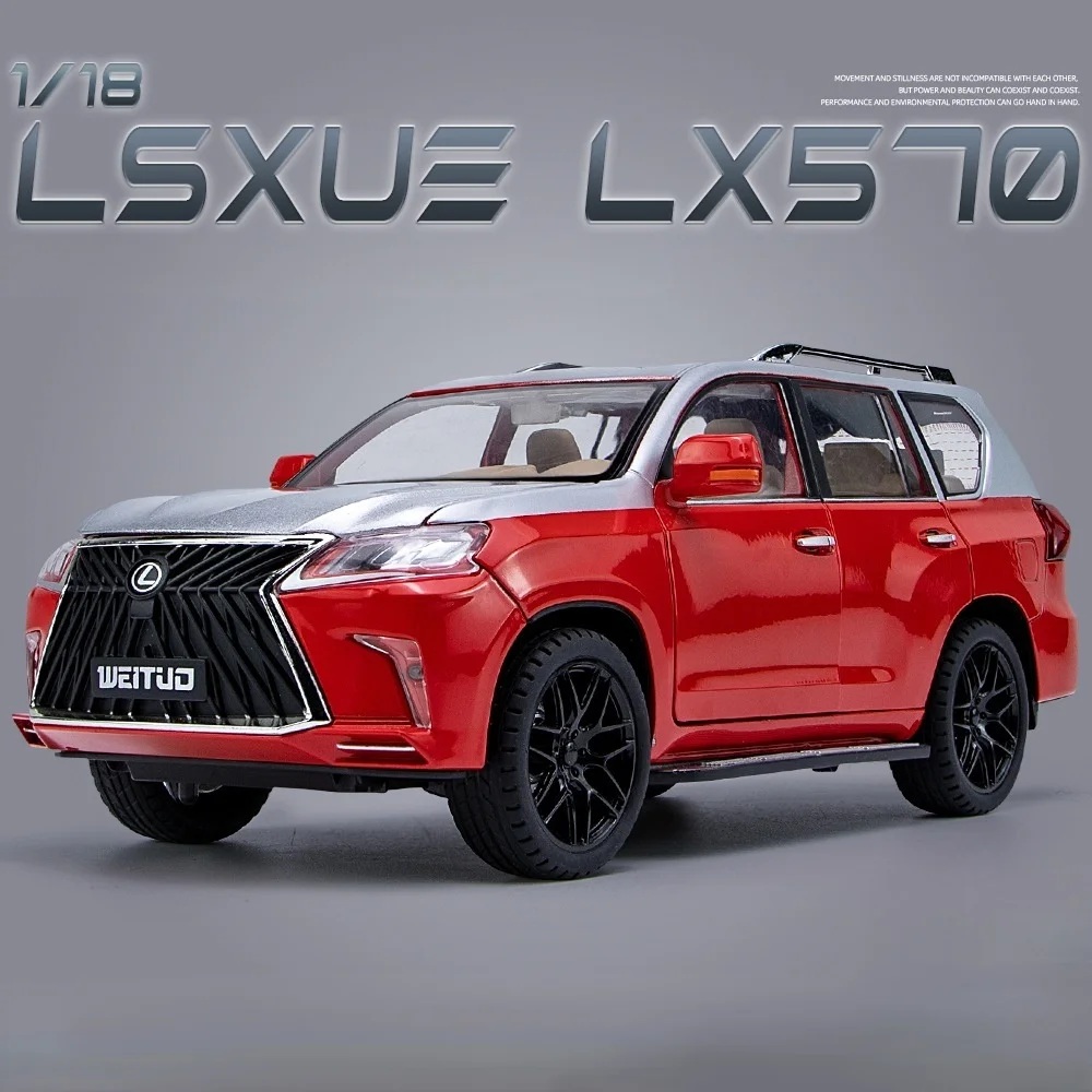 High Simitation 118 Alloy Lexus LX570 SUV Car Model Diecast Vehicle