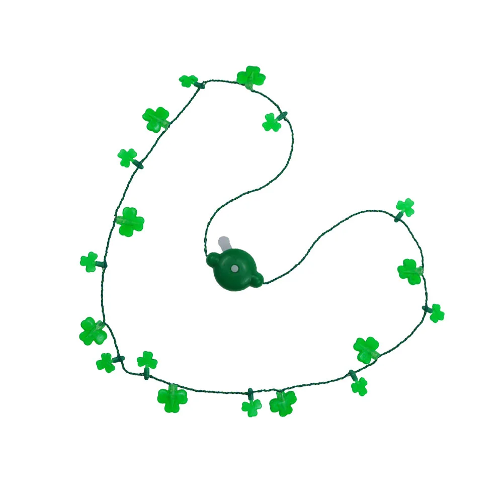 

Luminous Necklace for Party Shamrock Gifts St Patrick's Day Glowing Festival