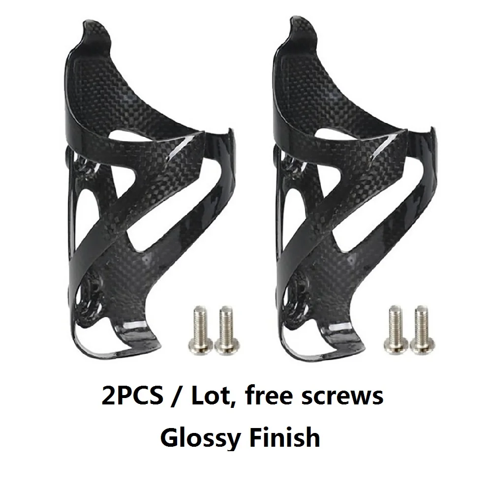 Description Picture 4 of item2 PCS Hot Sale Full Carbon Fibre Road Bike Water Bottle Cage Bottle Holder Bicycle Accessories Ultra Light Cycle Equipment