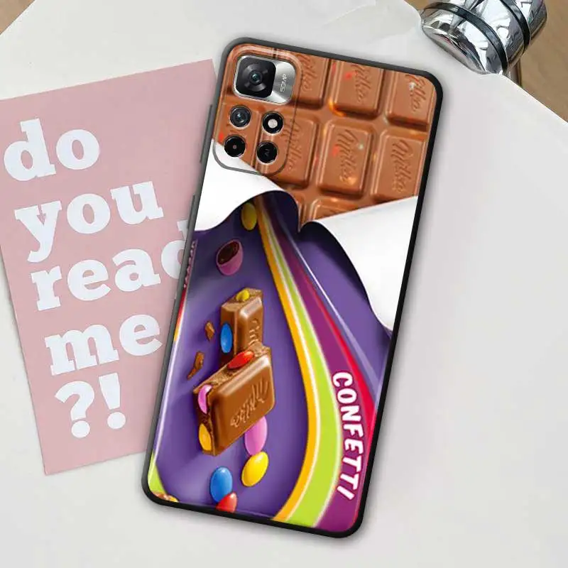 thumbnail image 1 of Funda de teléfono con diseño de chocolate popular Milka Box para Redmi Note 12, 11, 10, 9, 8, 7 Pro, Redmi 12C, 10C, 9A, 9C, carcasa de silicona, 1 of 5