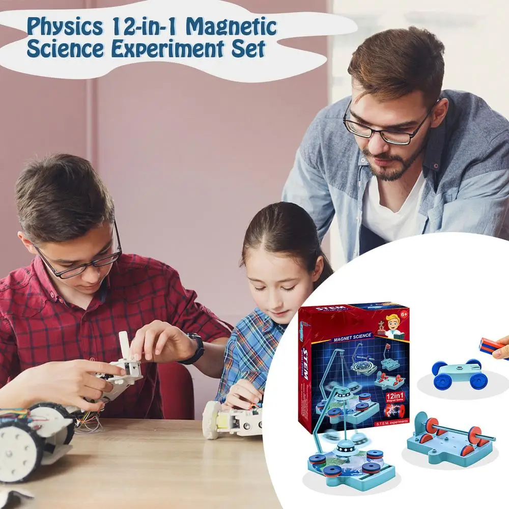 Anti-Gravity Magnetic Science Experiment Kit 12 STEM Magnetic Science Experiments Power The With A Magnet Levitate A Magnet