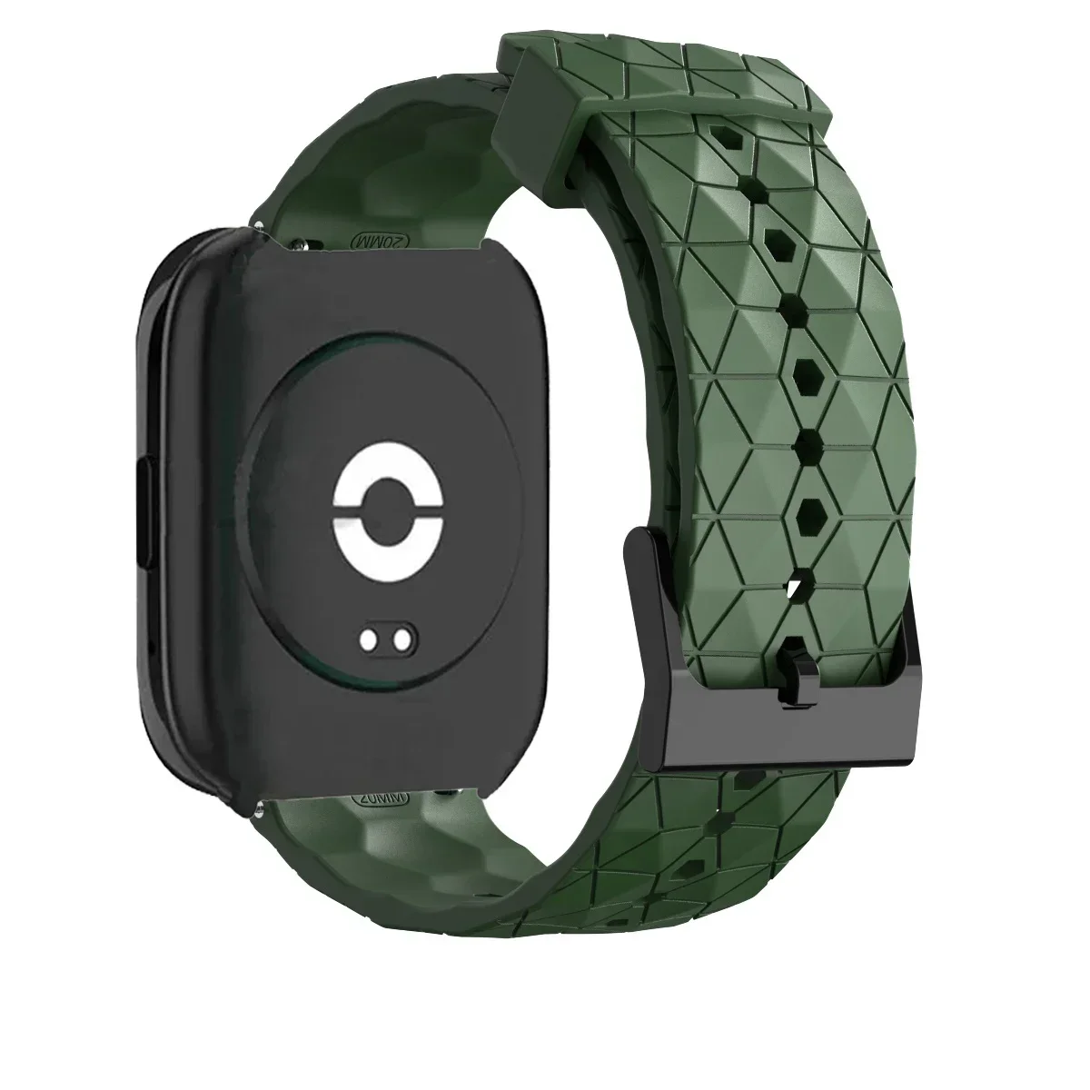 Silicone Sports Band with Soccer Print for Smartwatch Replacement Strap