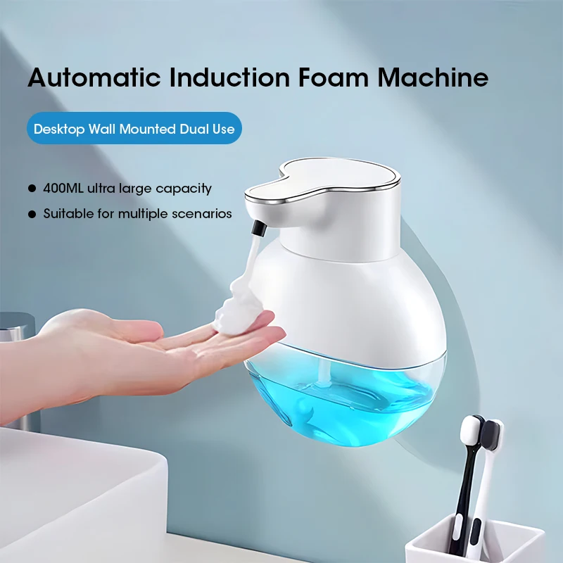400ml Automatic Touchless Foam Soap Dispenser USB Charging ABS Material Hand Washing Machine