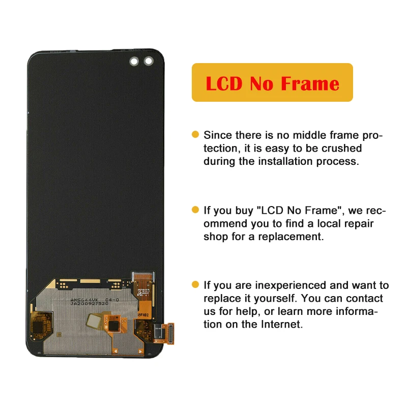 For OnePlus Nord AC2001 AC2003 LCD Screen Replacement Touch Display No Frame