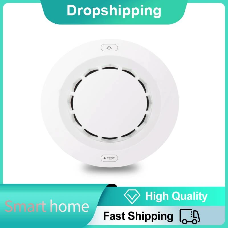 intruder alarm panic button Tuya smart wifi smoke sensor Alarm  Wireless Smart Life APP Remote Check Smart Home Security Protection Gas Detector emergency alarm for elderly