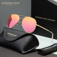 KINGSEVEN pilote hommes lunettes de soleil polarisées grand cadre UV400 lunettes femmes rétro luxe conduite casual mode lunettes extérieures 3
