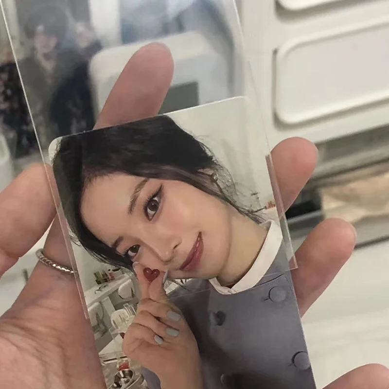 50pcs Korea Card Sleeves Clear Acid Free CPP HARD 3 Inch Photocard Protector Film Album Binder