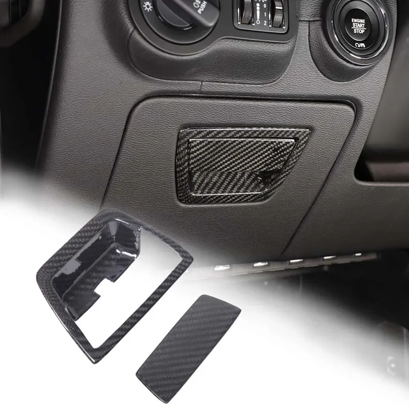 Per Maserati Ghibli 2014-2023 Per Maserati Quattroporte 2013-2022 Vera Fibra Di Carbonio Guanto Scatola Maniglia Copertura Adesivo Decorativo