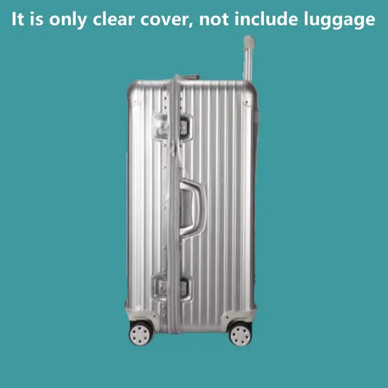 Clear Cover for Rimowa Original Trunk Plus with Zipper Suitcase protector Transparent Case Thicken PVC Not Include Luggage
