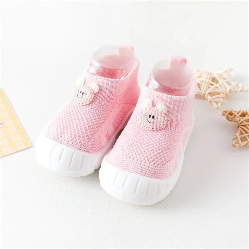 Shock-absorbing Elasticity New Toddler Shoes Fashionable Spring and Autumn Fashionable  Baby Socks Shoes Suitable for Babies 3