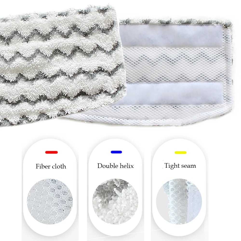 4pcs Microfiber Washabl Replacement Pads Accessory for Shark Steam Mop S1000 S1000C S1000WM S10001C S1000A Dirt Grip Pads