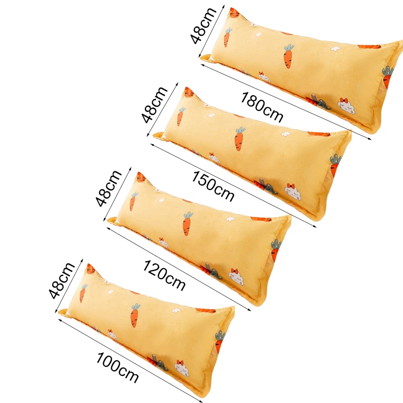 100/120/150/180cm Cartoon Printed Cotton Pillowcase Soft Couple Lover Sleeping Pillow Cover Girl Bedroom Decor Long Pillow Case 6
