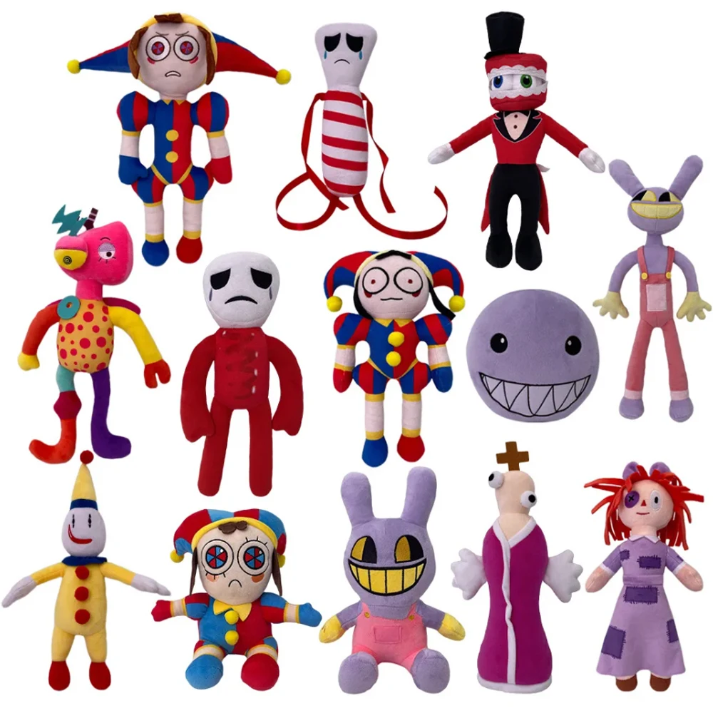 

23pcs 25~40CM The Amazing Digital Circus Plush Toy Anime Cute Cartoon Clown Soft Stuffed Doll Funny Girl Birthday Christmas Gift