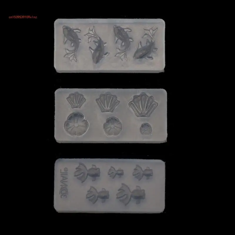 

Resin Epoxy Silicone Mold Goldfish Lotus Leaf Casting Molds for Jewelry Making