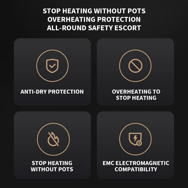 NEW Xiaomi Mijia Electric Induction Cooker 2 Adjustable Heat 99Levels Flames Multifunctional OLED Screen Work with Mi Home APP 5