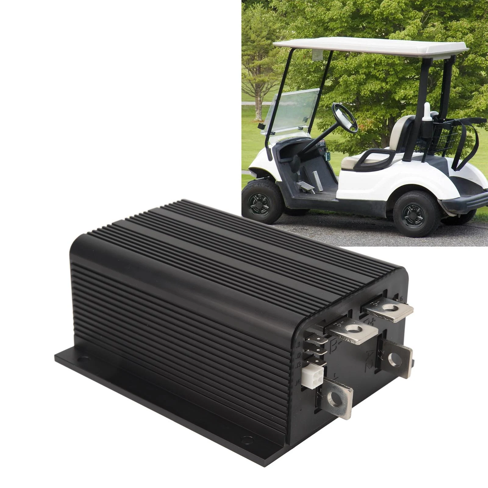 Golf Cart Motor Controller P1204M 5305 36V to 48V 325A Flexible DC Motor Control Unit Replacement for Curtis