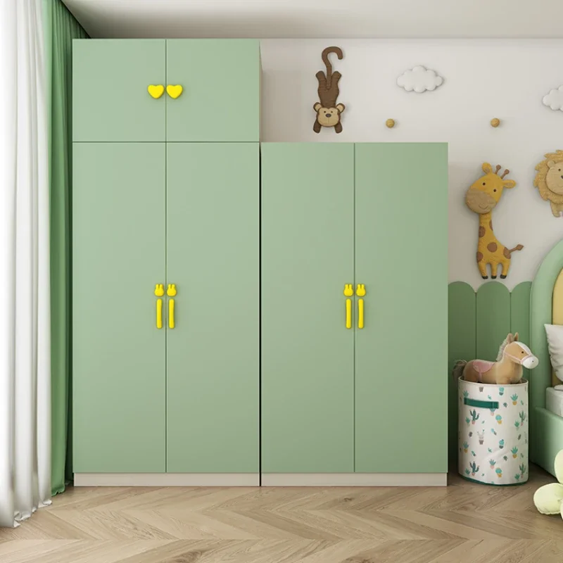 Cabinet Children's Wardrobes Pink Bedroom Clothes Wardrobe Organizer Closet Shelves Meuble De Rangement Home Furniture CY50CW