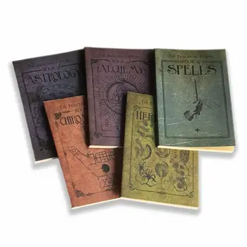 5styles Spell Manual English Movie Peripherals Study Textbook Magic Book Herbalism Astrology Cosplay Party Supplies Gifts 1