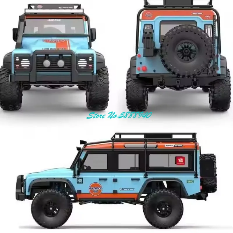 Professional 1:8 Crawler Off Road  RC Truck Car 8CH Differential Lock 4WD Waterproof Simulation Lighting Remote Control Truck 6