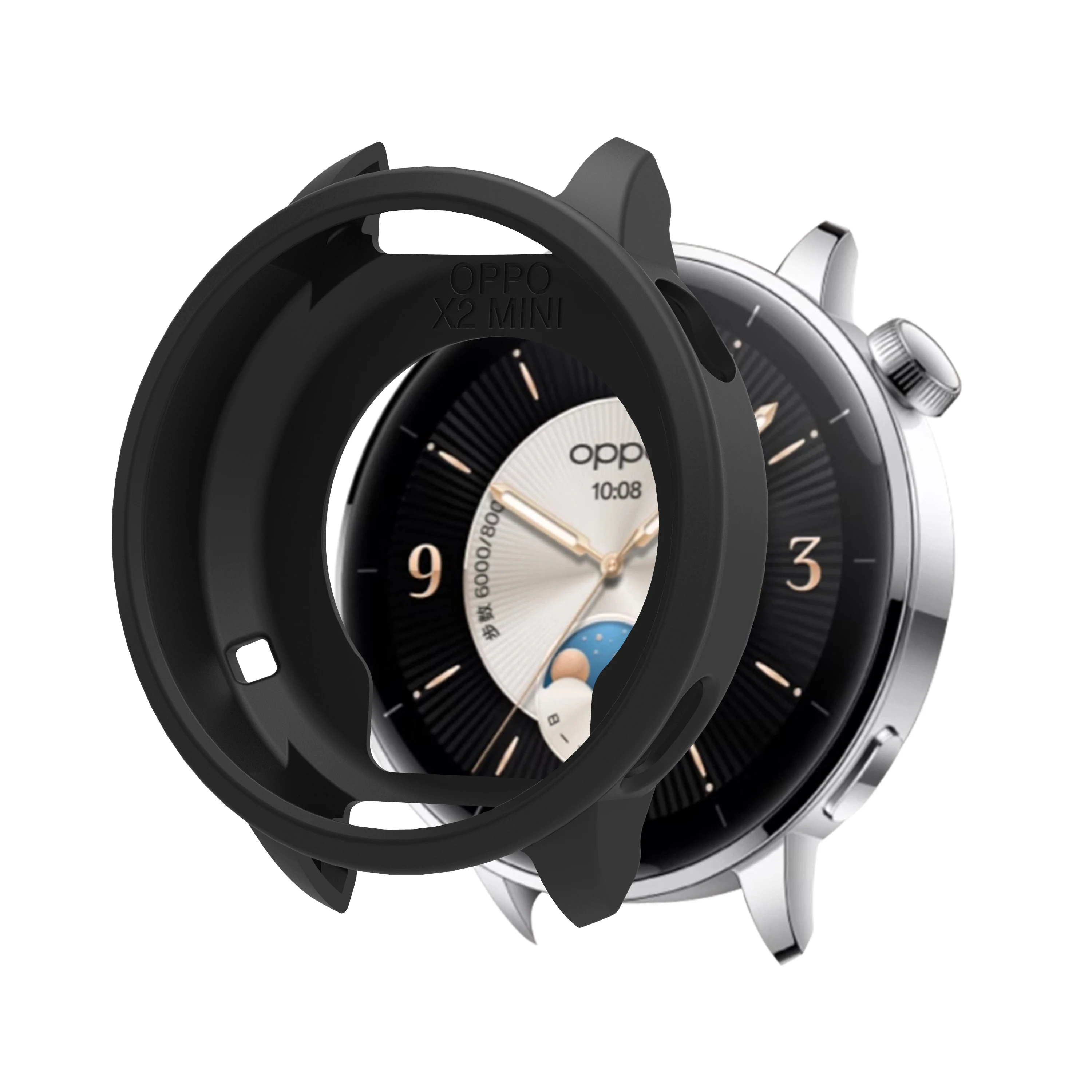 Silicone Protective Case Cover for Smartwatch - Full Body Soft TPU Hollow Design