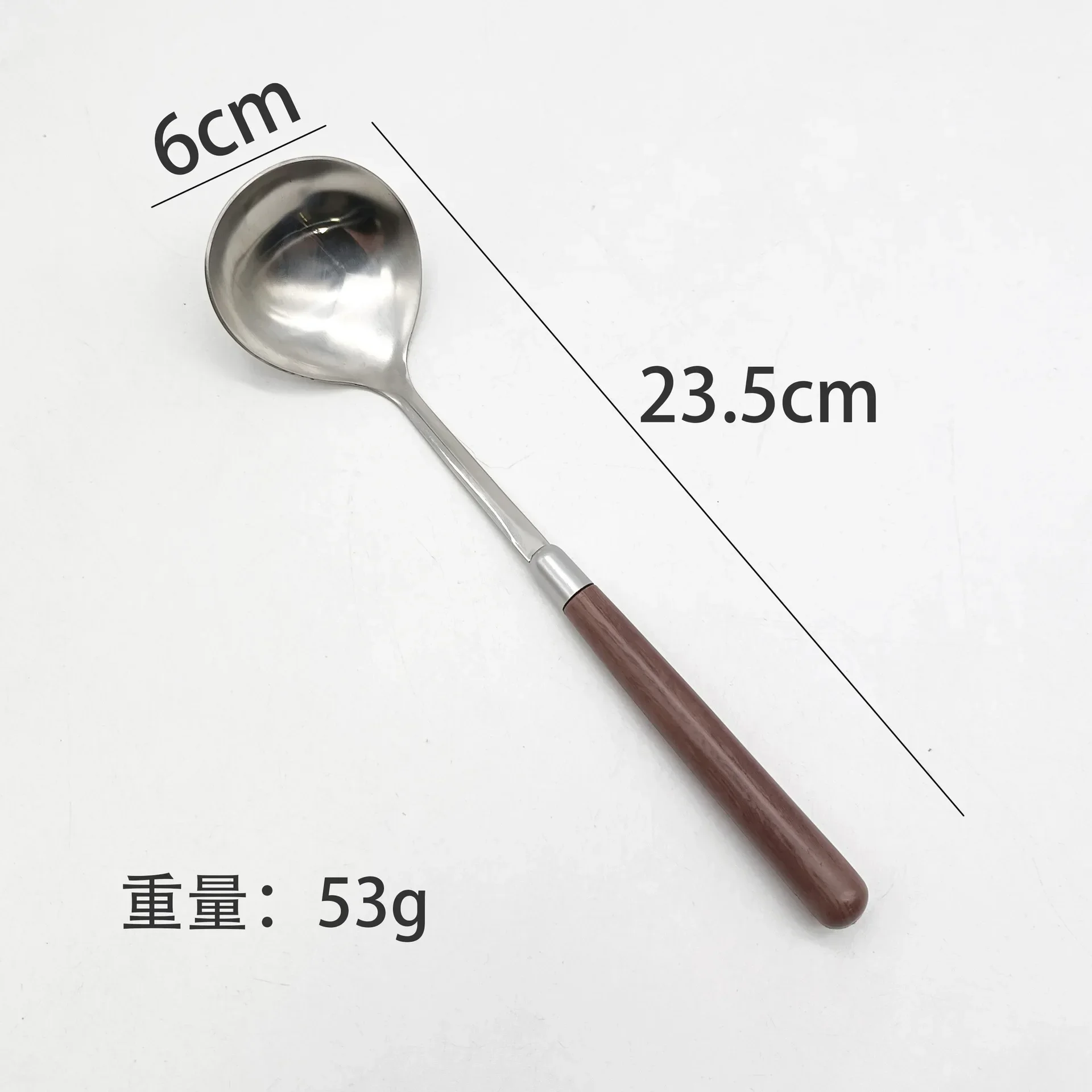 Walnut Handle Kitchen Utensils Stainless Steel Cake knife Shovel Pan Shovel Rice Spoon Soup Ladle Restaurant Service Component