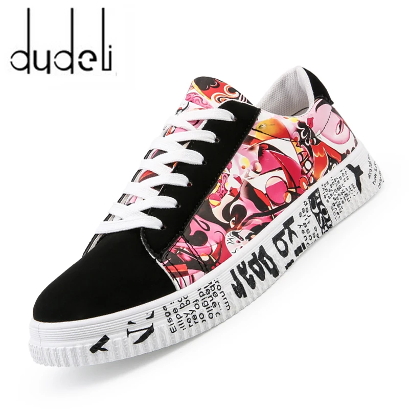 2022 Fashion Women Vulcanized Shoes Sneakers Casual Shoes Lady Lace-up Casual Shoes Breathable Canvas Lover Shoes Graffiti Flat - Women's Vulcanize Shoes - AliExpress