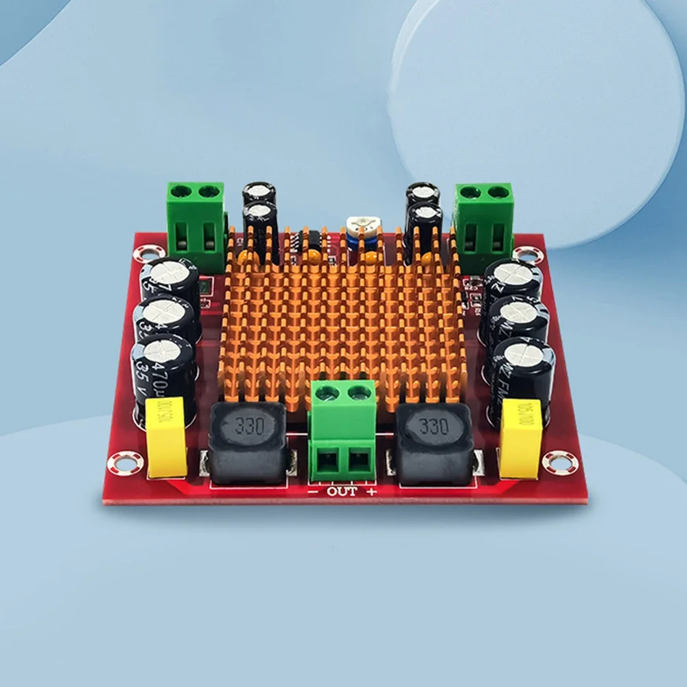 XH-M544 Power Amplifier Board 150W High-power TPA3116DA Digital Power Amplifier Board Module DC 12-26V Radiator for Home Theater