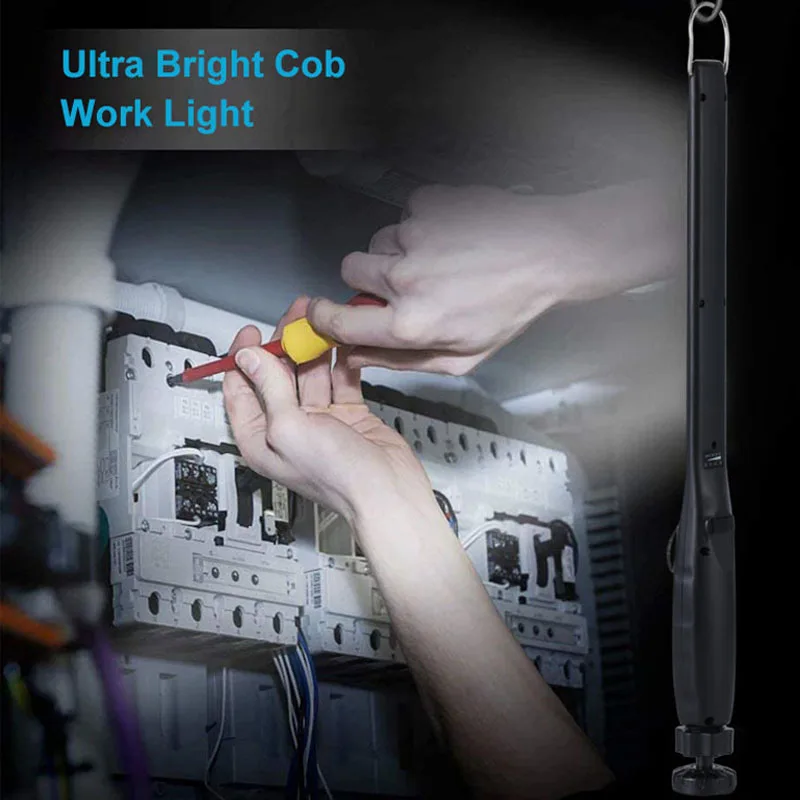 LED Flashlight Camping Lamp LED Work Light Camping Lights Work Light 2000LM COB LED Emergency Floodlight 18650 USB Rechageable Garage Inspection Lamp Magnet Work Light 1Mode Camping Tent Lantern